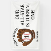 All-Star Baby Boy's 1e Verjaardag Baby shower Spandoek (Verticaal)