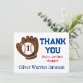 All-Star Baby Boy's 1e Verjaardag bedankje Bedankkaart (Staand voorkant)