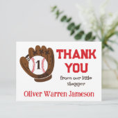 All-Star Baby Boy's 1e Verjaardag bedankje Bedankkaart (Staand voorkant)