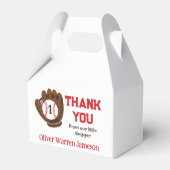 All-Star Baby Boy's 1e Verjaardag Dank u Bedankdoosjes (Achterkant)