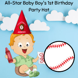 All-Star Baby Boy's 1e verjaardag Feesthoedjes