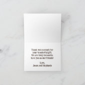 All-Star Baby shower Boy's Hartelijk dank Bedankkaart (Binnen)