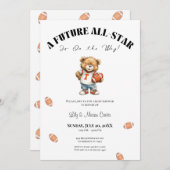 All-Star Baby Shower Invite | Future All-Star Feestdagenkaart (Voorkant / Achterkant)