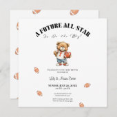 All-Star Baby Shower Invite | Future All-Star Kaart (Voorkant / Achterkant)