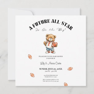 All-Star Baby Shower Invite   Future All-Star Kaart