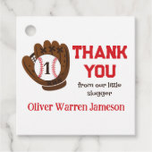 All-Star Baby Verjaardag Jongen dank u Bedankjes Labels (Voorkant)