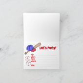 All Star Baseball 1e verjaardag invulling uitnodig (Binnen)