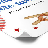All Star Baseball Baby shower Baby's zijn zoet Poster (Hoek)