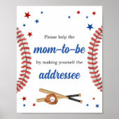 All Star Baseball Baby shower Envelope Poster (Voorkant)