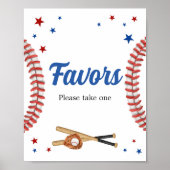 All Star Baseball Baby shower Favoren Poster (Voorkant)