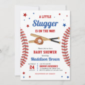 All Star Baseball Baby shower Kaart (Voorkant)