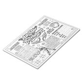 All Star Baseball Gezamenlijke Verjaardag Kleuract Notitieblok (Schuin)