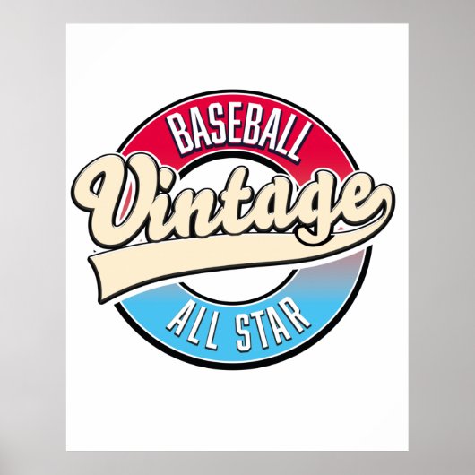 All Star Baseball logo Poster (Voorkant)
