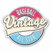 All Star Baseball logo Sticker (Voorkant)