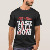 All Star Baseball Mom T-shirt (Voorkant)