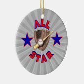 all star baseball player - afbeelding keramisch ornament (Rechts)