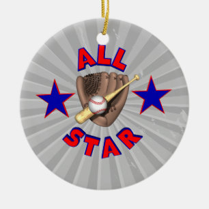 all star baseball player - afbeelding keramisch ornament