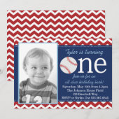 All-Star Baseball Uitnodiging (Voorkant / Achterkant)