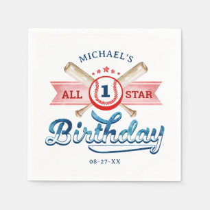 All-Star Baseball Verjaardagsfeest Servetten