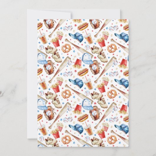 All-Star Baseball verjaardagsfeestje uitnodiging (Achterkant)