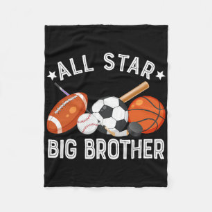 All Star Big Brother Van De Verjaardag Sketll Voet Fleece Deken
