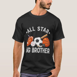 All Star Big Brother Van De Verjaardag Sketll Voet T-shirt