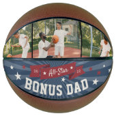 All-Star Bonus Pap Aangepaste Foto Stepdad Basketbal (Voorkant)