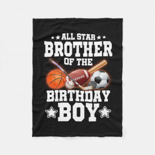 All Star Broer Van De Jarige Jonge Sketll Voetbal Fleece Deken