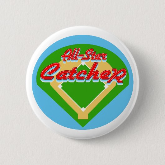 All-Star Catcher Ronde Button 5,7 Cm (Voorkant)
