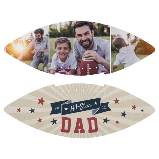 All Star Dad Custom Photo American Football (Panelen)
