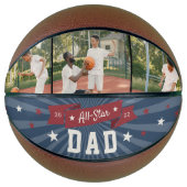 All-Star Dad Custom Photo Basketbal (Voorkant)