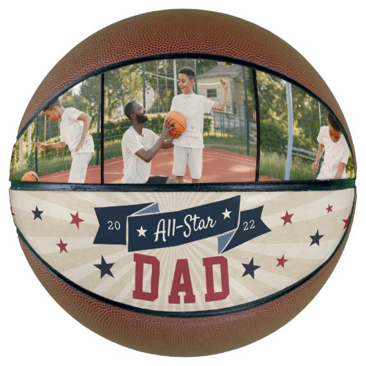 All-Star Dad Custom Photo Basketbal (Voorkant)