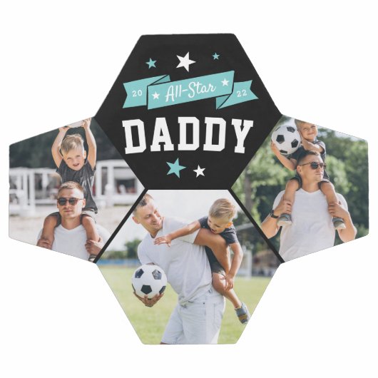 All Star Dad Custom Photo Voetbal (Enkel)