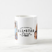 All Star Dad | Happy Vaderdag Meerdere foto Koffiemok (Center)