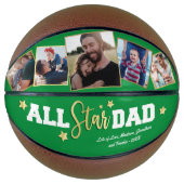 All-Star Dad Vaderdag Foto Basketbal (Voorkant)