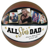 All-Star Dad Vaderdag Foto Basketbal (Voorkant)