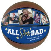 All-Star Dad Vaderdag Foto Basketbal (Voorkant)