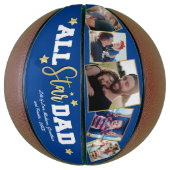 All-Star Dad Vaderdag Foto Basketbal (Verticaal)