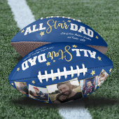 All-Star Dad Vaderdag Photo Blue American Football