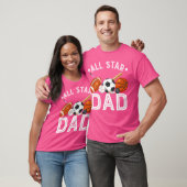 All Star Dad van de verjaardag Boy Basketbal Voetb T-shirt (Unisex)