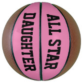 ALL STAR DAUGHTER PINK Basketball Basketbal (Verticaal)