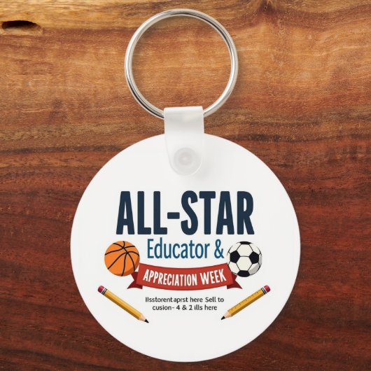 All-Star Educator Appreciation Keychain (Voorkant)