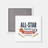 All-Star Educator Appreciation Magnet (Voorkant / Achterkant)