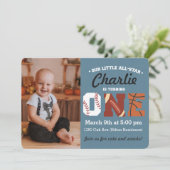 All-Star First Birthday Kaart (Staand voorkant)