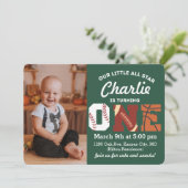 All-Star First Birthday Uitnodiging (Staand voorkant)