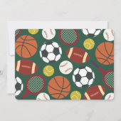 All-Star First Birthday Uitnodiging (Achterkant)