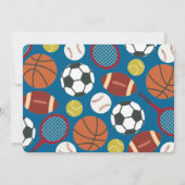 All-Star First Birthday Uitnodiging (Achterkant)