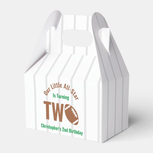 All-Star Football 2e verjaardag Bedankdoosjes (Voorkant Zijde)