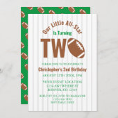 All-Star Football 2e verjaardag Kaart (Voorkant / Achterkant)