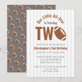 All-Star Football 2e verjaardag Kaart (Voorkant / Achterkant)